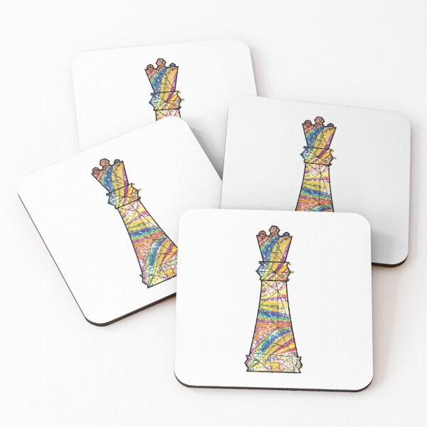 Item preview, Colorful Chess Queen Piece Classic Retro designed and sold by gillys.
