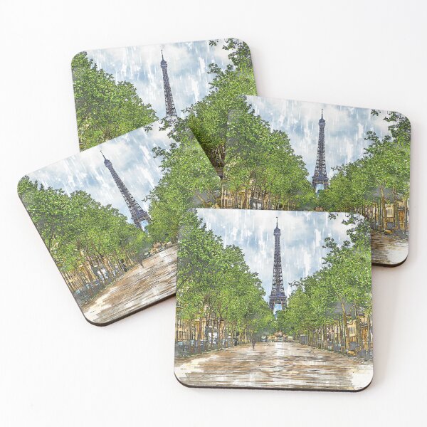 Item preview, Eiffel Tower Perspecttive Marker Style Sketch. For Eiffel Tower & Paris Lovers. designed and sold by ColortrixArt.