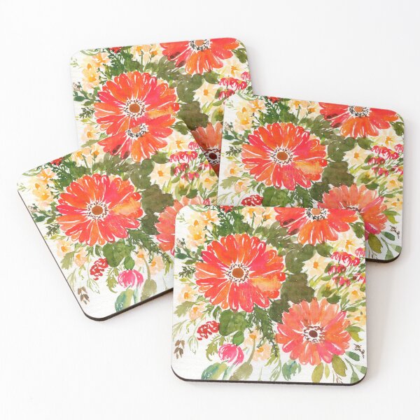 Item preview, watercolor gerberas designed and sold by kosarandrea.