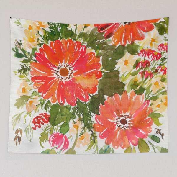 Item preview, watercolor gerberas designed and sold by kosarandrea.