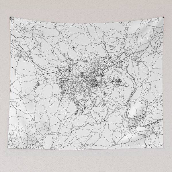 Item preview, Bath White Map designed and sold by multiplicitymap.
