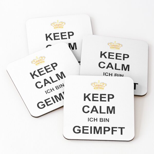Artikelvorschau, KEEP CALM ich bin GEIMPFT - 2021 Design entworfen und verkauft von urban-design.