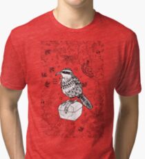 Taiwan Scimitar Babbler Tri-blend T-Shirt