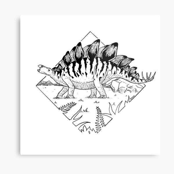 Stegosaurus Metal Print