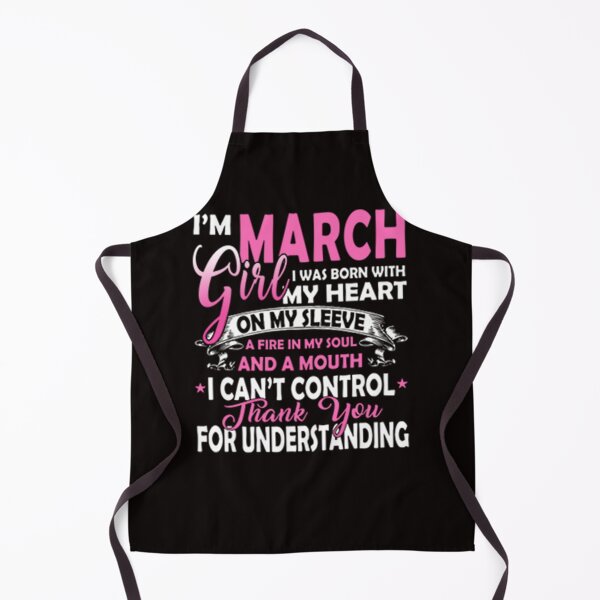 Item preview, I Am March Girl I Was Born With My Heart On My Sleeve designed and sold by CR-SHOP.