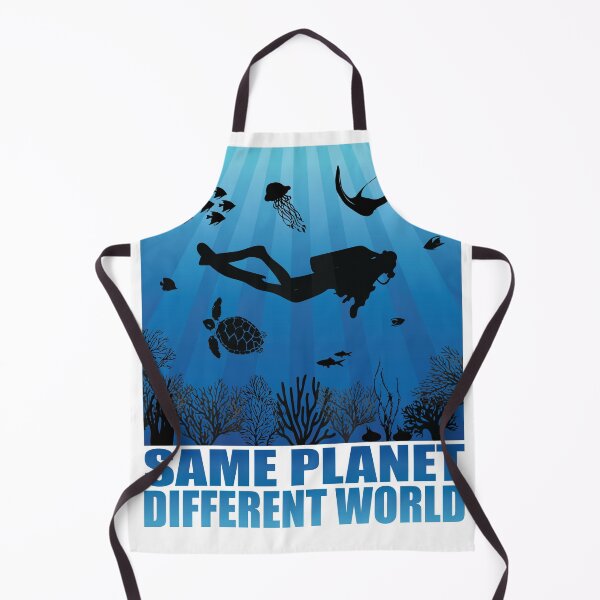Item preview, Same Planet Different World Diving Art designed and sold by TheInkElephant.