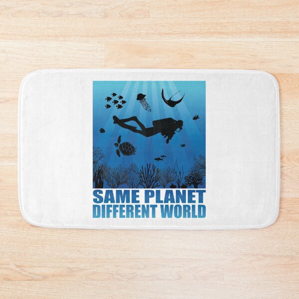 Item preview, Same Planet Different World Diving Art designed and sold by TheInkElephant.