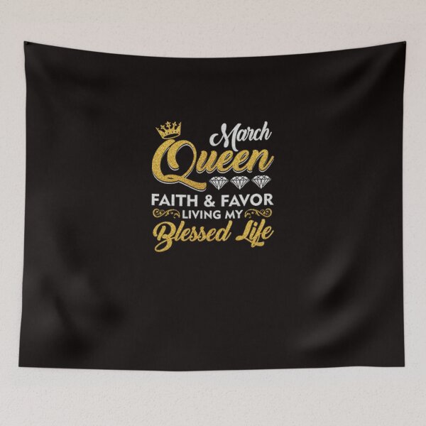 Item preview, March Queen Faith And Favor Living My Blessed Life designed and sold by CR-SHOP.