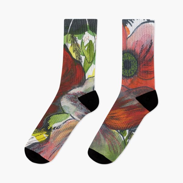 Item preview, hoge red flowers designed and sold by kosarandrea.