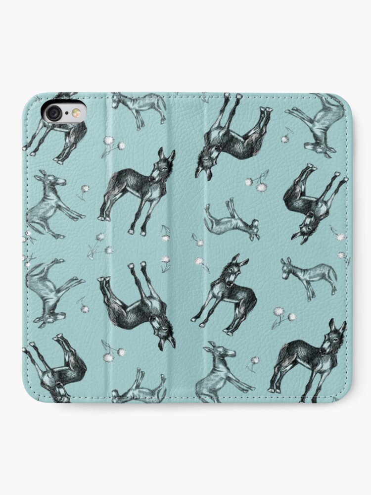 Alternate view of Donkeys and Dandelions iPhone Wallet