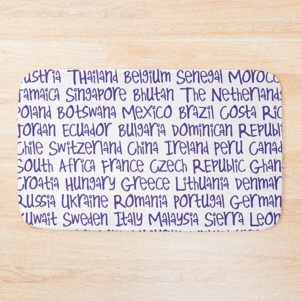 Item preview, Countries in Purple designed and sold by UnderwaterSky.
