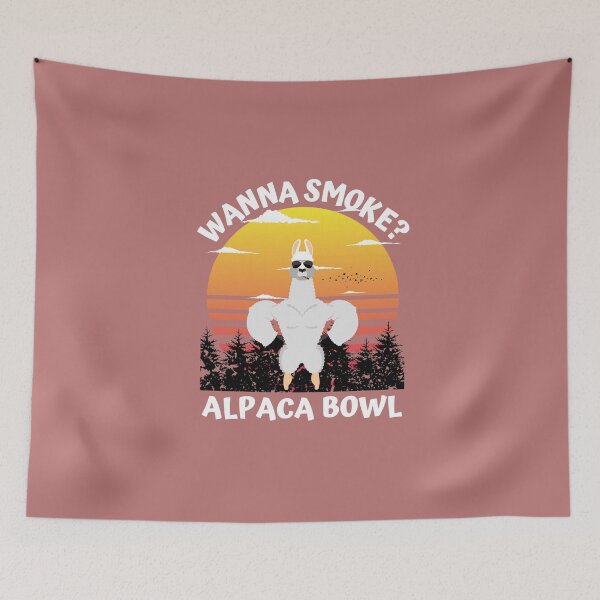 Item preview, Wanna Smoke Alpaca Bowl Weed Funny  designed and sold by wijit.