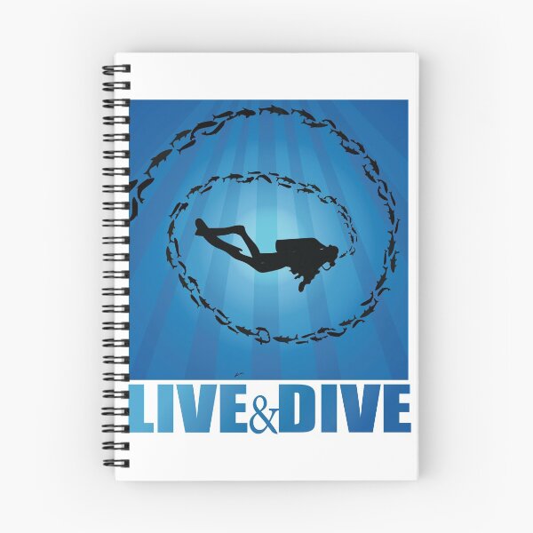 Item preview, Live and Dive of Same Planet Different World Diving Art designed and sold by TheInkElephant.