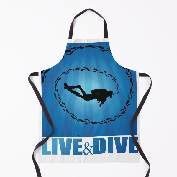 Item preview, Live and Dive of Same Planet Different World Diving Art designed and sold by TheInkElephant.