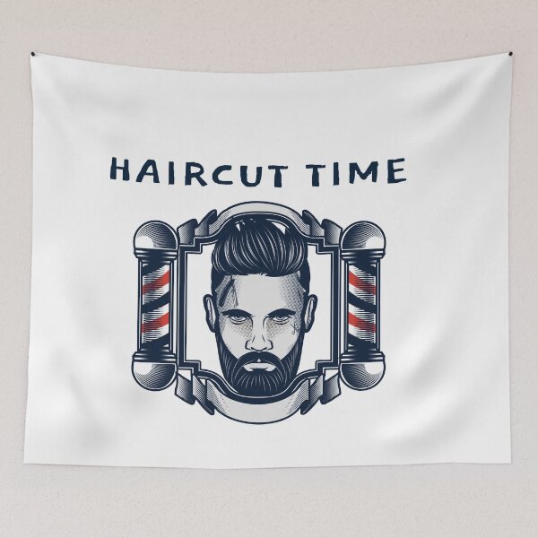 Item preview, Barber Haircut Time designed and sold by joabaj.