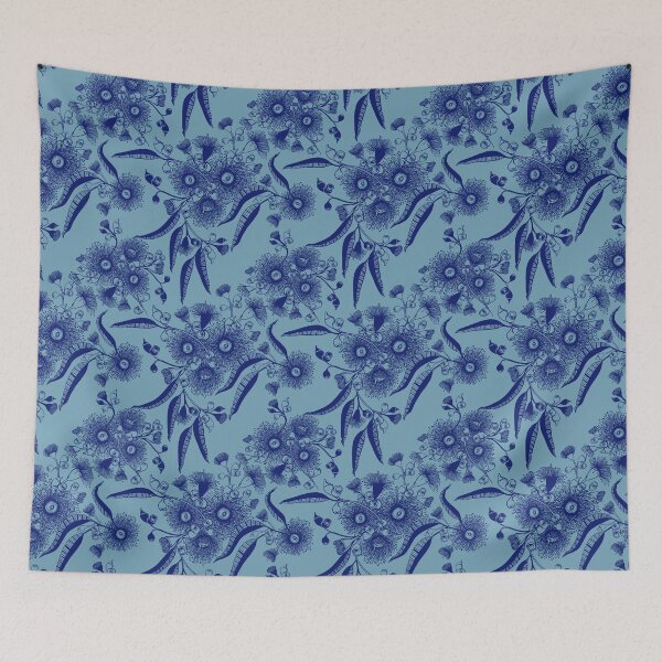 Item preview, Eucalyptus Bush leaves - Blue Colour Palette designed and sold by Sketchbook Designs.