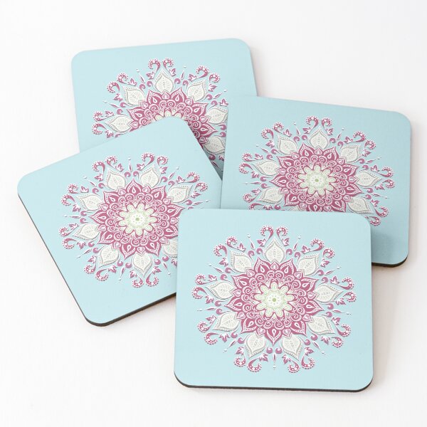Item preview, Nine Pointed Mandala (Magenta and Green) designed and sold by squishyrainbow.