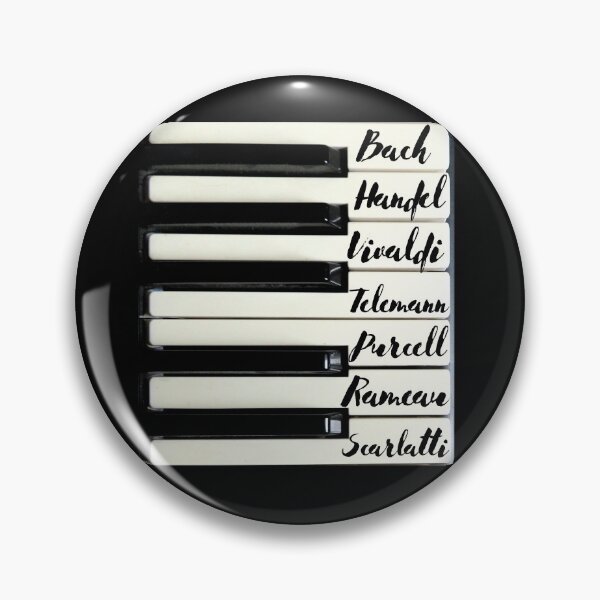 Item preview, Piano Keyboard Baroque Composers designed and sold by DesignsofNote.