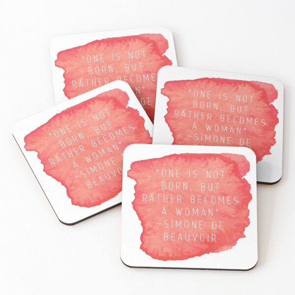 Item preview, "One Is Not Born, But Rather Becomes A Woman" | Quote by Simone De Beauvoir designed and sold by cattiktoks1718.
