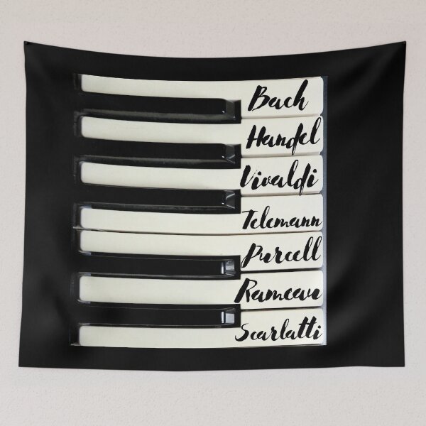 Item preview, Piano Keyboard Baroque Composers designed and sold by DesignsofNote.