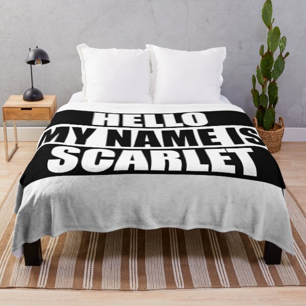 Item preview, Hello My Name is Scarlet designed and sold by Teelogic.
