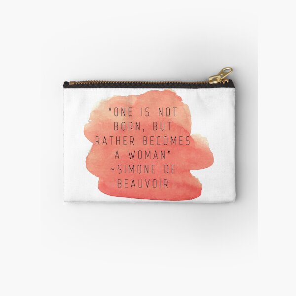 Item preview, "One Is Not Born, But Rather Becomes A Woman" | Quote by Simone De Beauvoir designed and sold by cattiktoks1718.