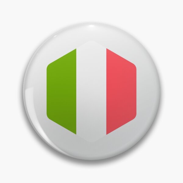 Item preview, FLAG OF ITALY .HEXAGONAL FORM WHITE designed and sold by Just Simple And Awesome.