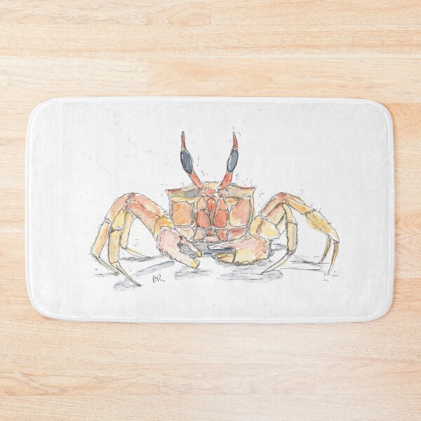 Item preview, Red ghost crab illustration designed and sold by DebTheZeb.