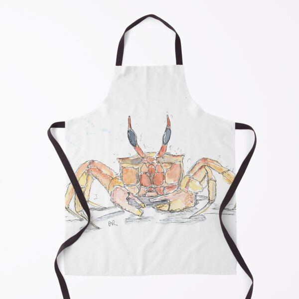 Item preview, Red ghost crab illustration designed and sold by DebTheZeb.