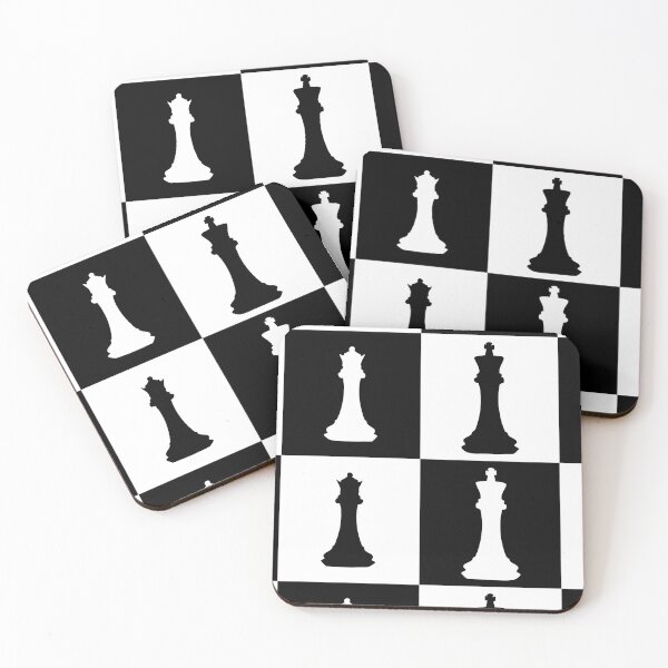 Item preview, Chequered Pattern Chess Queen King Black White designed and sold by Harlake.