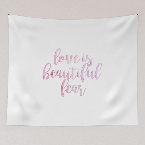 Item preview, love is beautiful fear selection watercolor designed and sold by lovely-lyrics.