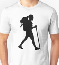 Hiking girl woman Unisex T-Shirt
