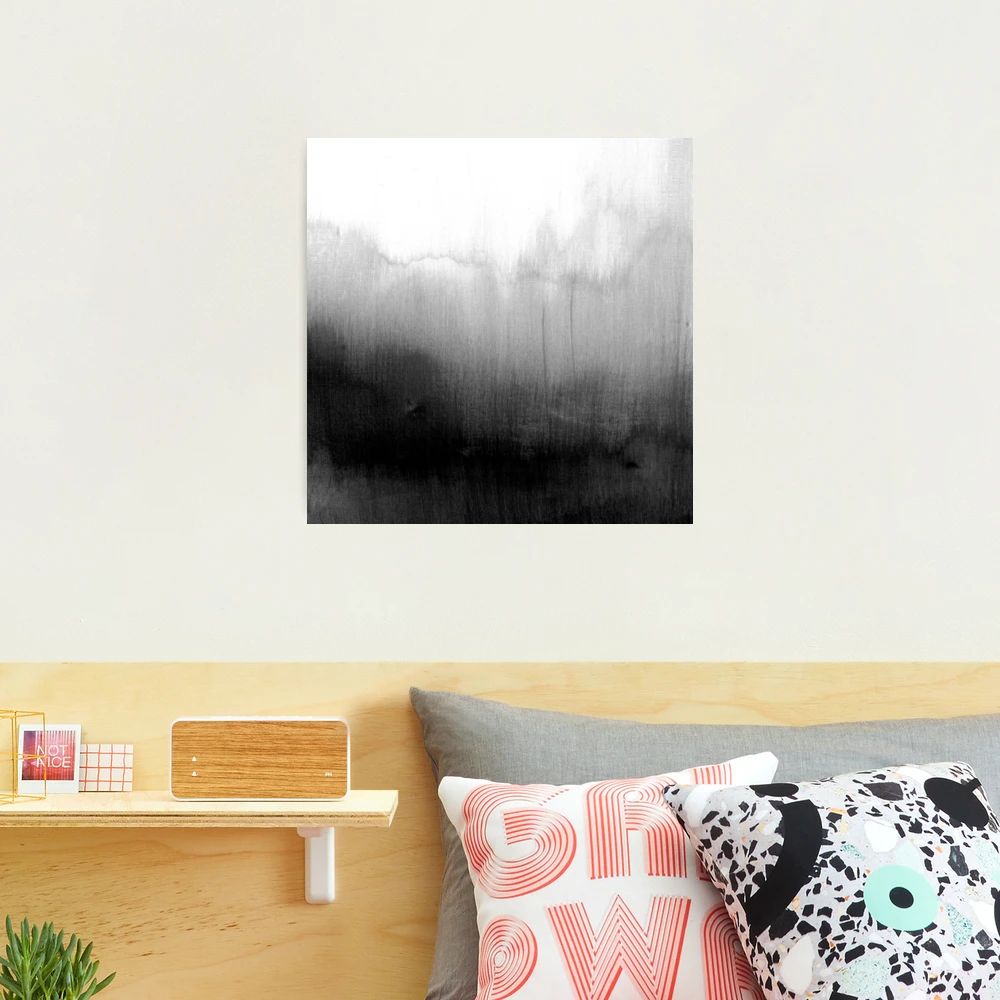 Modern Black and White Watercolor Gradient Photographic Print for Sale by  Blkstrawberry