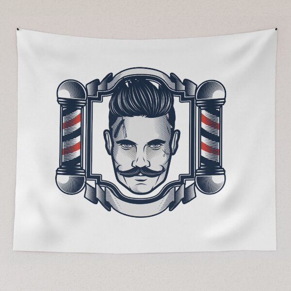 Item preview, Barber And Barbershop designed and sold by joabaj.