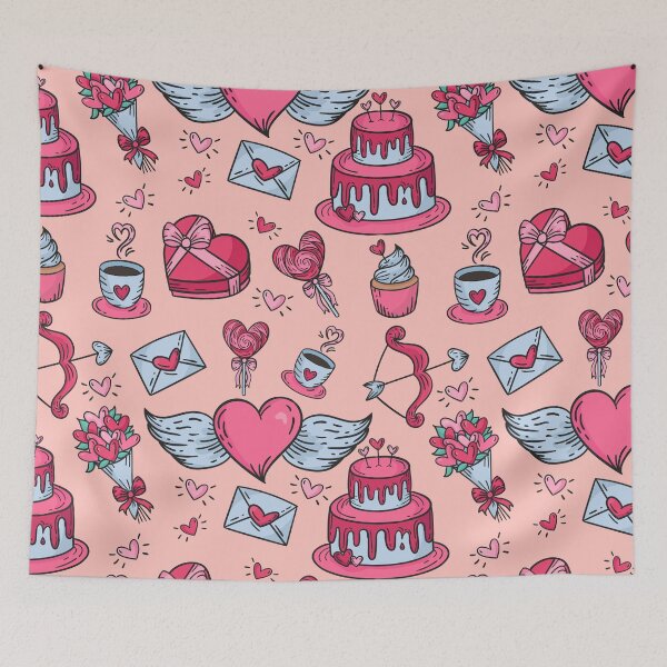 Item preview, Valentines Day Repeating Pattern Cute Pink designed and sold by VDKMerch.