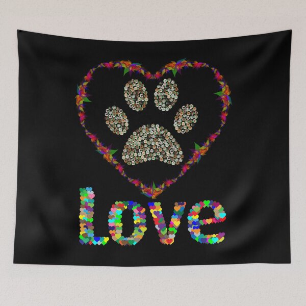 Item preview, Dog Paw In My Heart Valentine designed and sold by WoodburyLake.