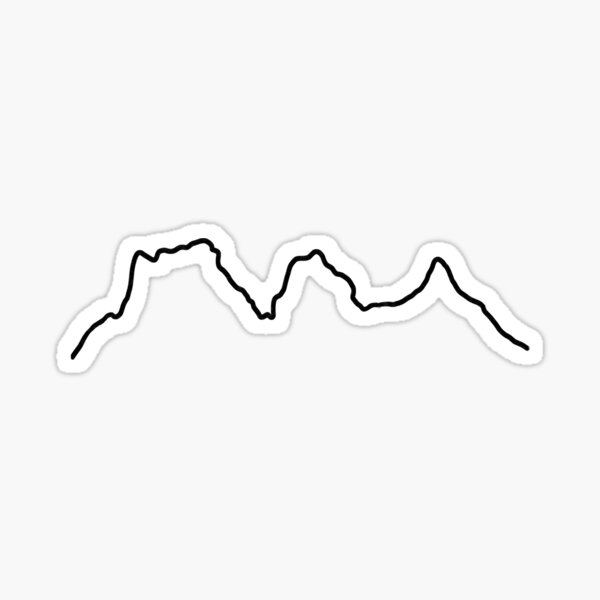 Item preview, Outline of Three sisters- Canmore designed and sold by alagdesigns.