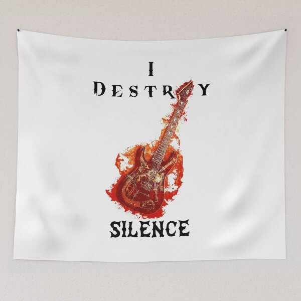 Item preview, I destroy silence Guitar designed and sold by The Full Cart.
