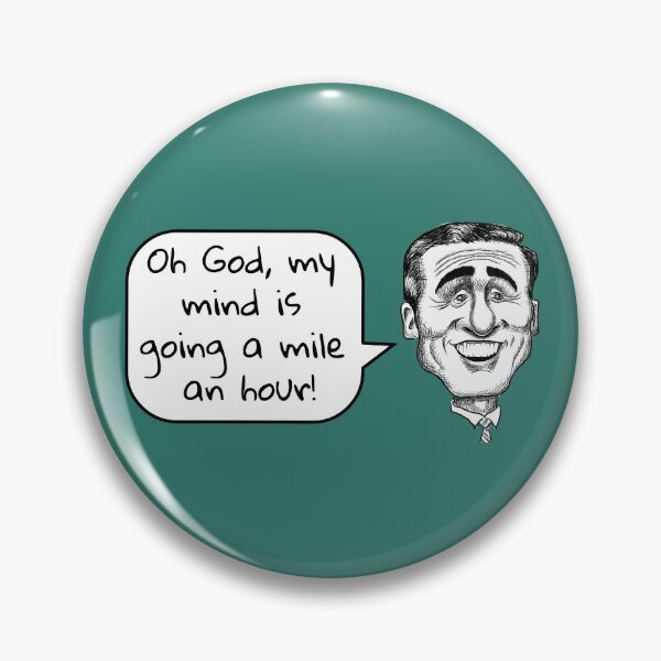 Item preview, The Office, Michael Scott: A Mile an Hour designed and sold by BatemanBranding.
