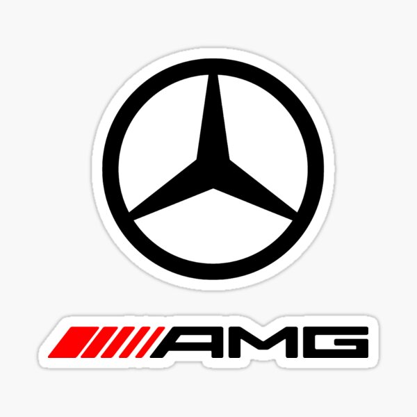 LOGOTIPO CAR-BENZ AMG Pegatina