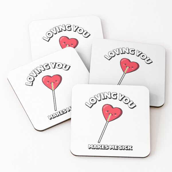 Item preview, Loving you makes me sick funny valentine designed and sold by Vanissa Berg.