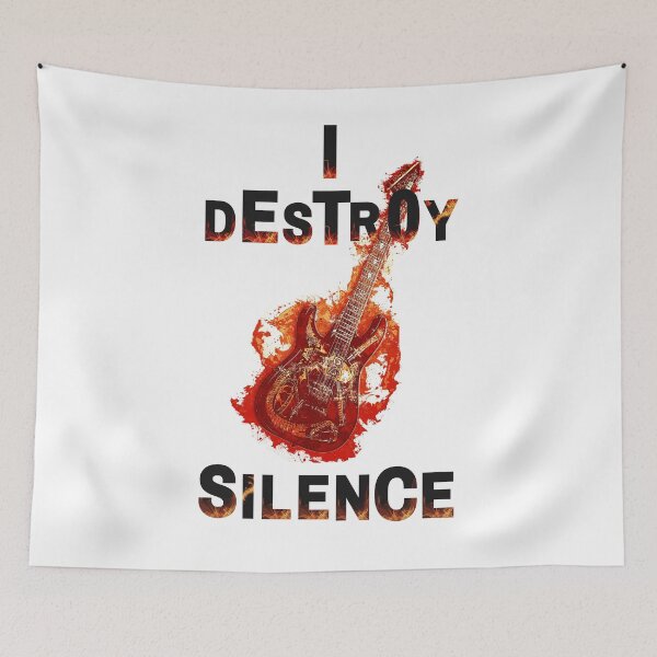 Item preview, I Destroy Silence designed and sold by The Full Cart.