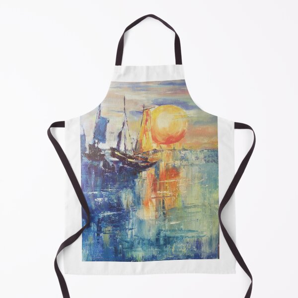 Item preview, Ships at dawn seascape original designed and sold by BeeTartprints.