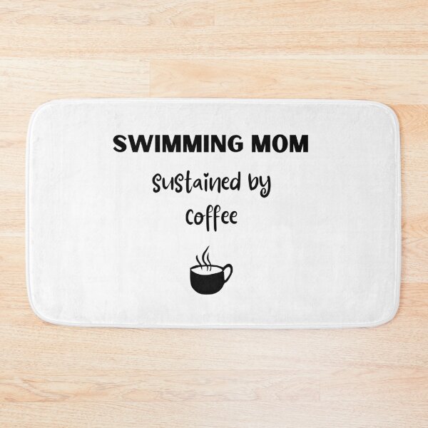 Item preview, Swimming mom sustained by coffee designed and sold by TheGreenGoat.