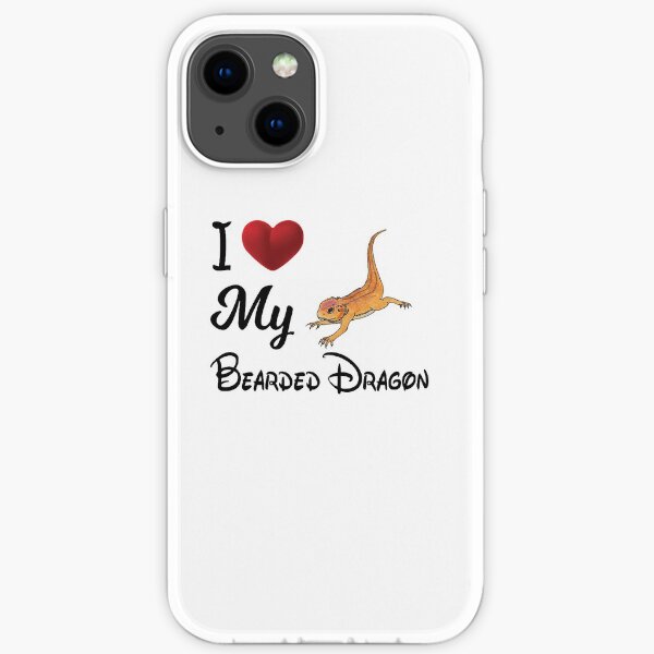 I Love My Bearded Dragon Funny Bearded Dragon T-shirt Gift iPhone Soft Case