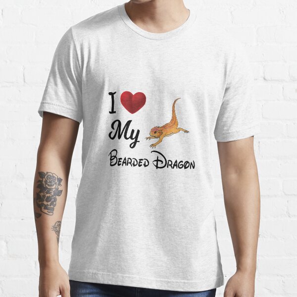 I Love My Bearded Dragon Funny Bearded Dragon T-shirt Gift Essential T-Shirt