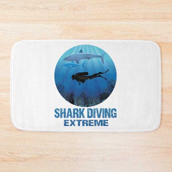 Item preview, Shark Diving Extreme Deep Water Sea Life designed and sold by TheInkElephant.