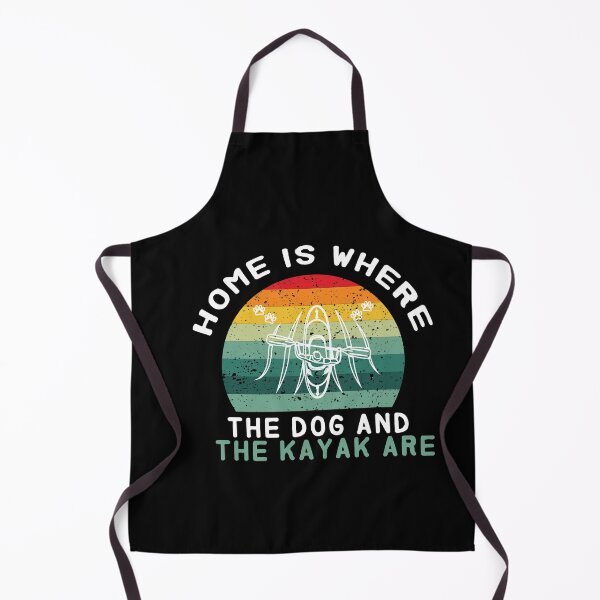 Item preview, home is where the dog and the kayak are - Kayaking - I love Kayaking - funny designed and sold by Hannah Pillic.
