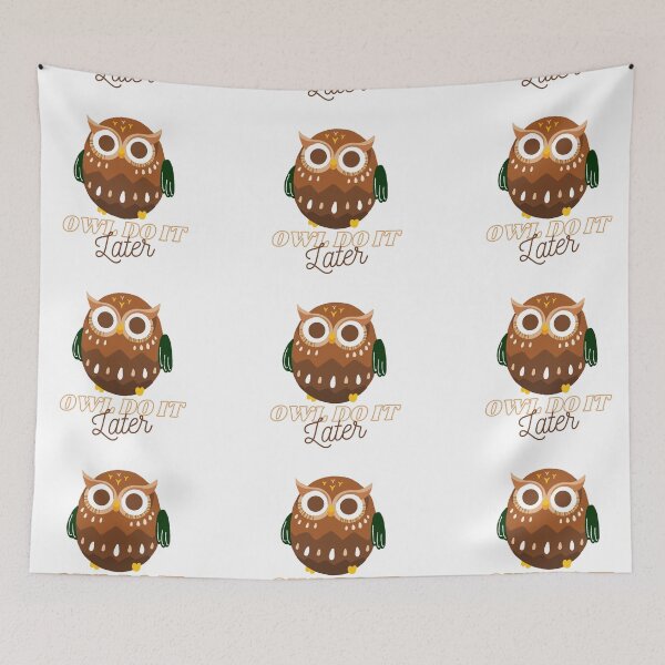 Item preview, Owl Do It Later  designed and sold by itzzRebecca.