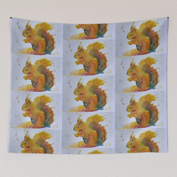 Item preview, Red squirrel - animal art designed and sold by joelle Guillaume.